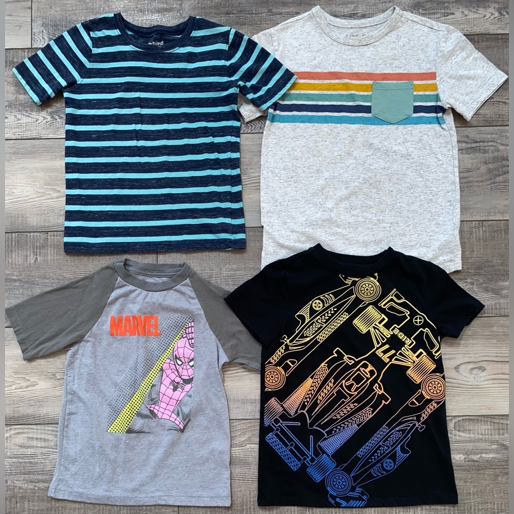 Marvel Cat & Jack Epic Threads Boy’s Short Sleeve Shirt Tee Bundle Lot 6 6/7